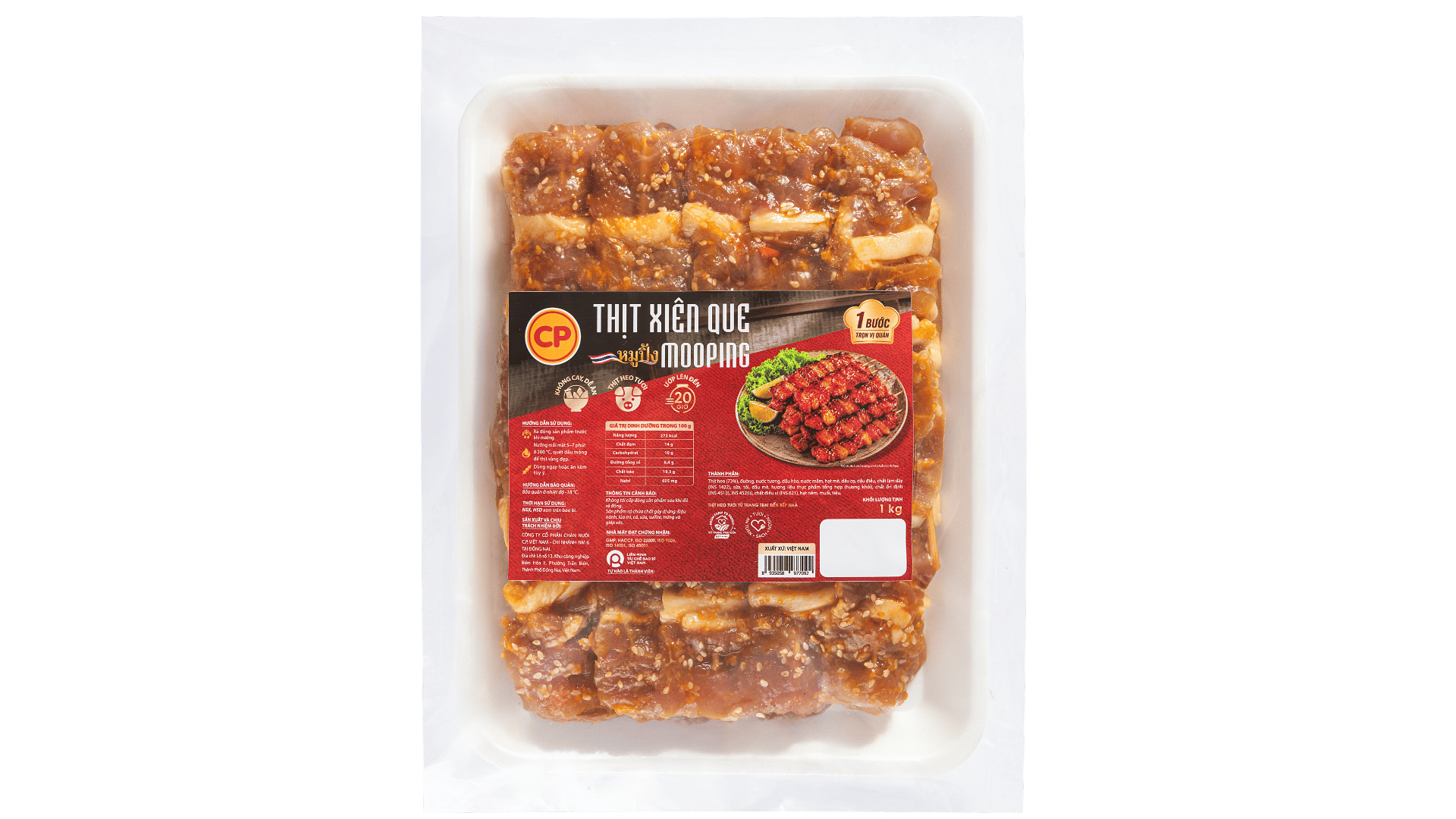 Thịt Xiên Que Mooping 1Kg