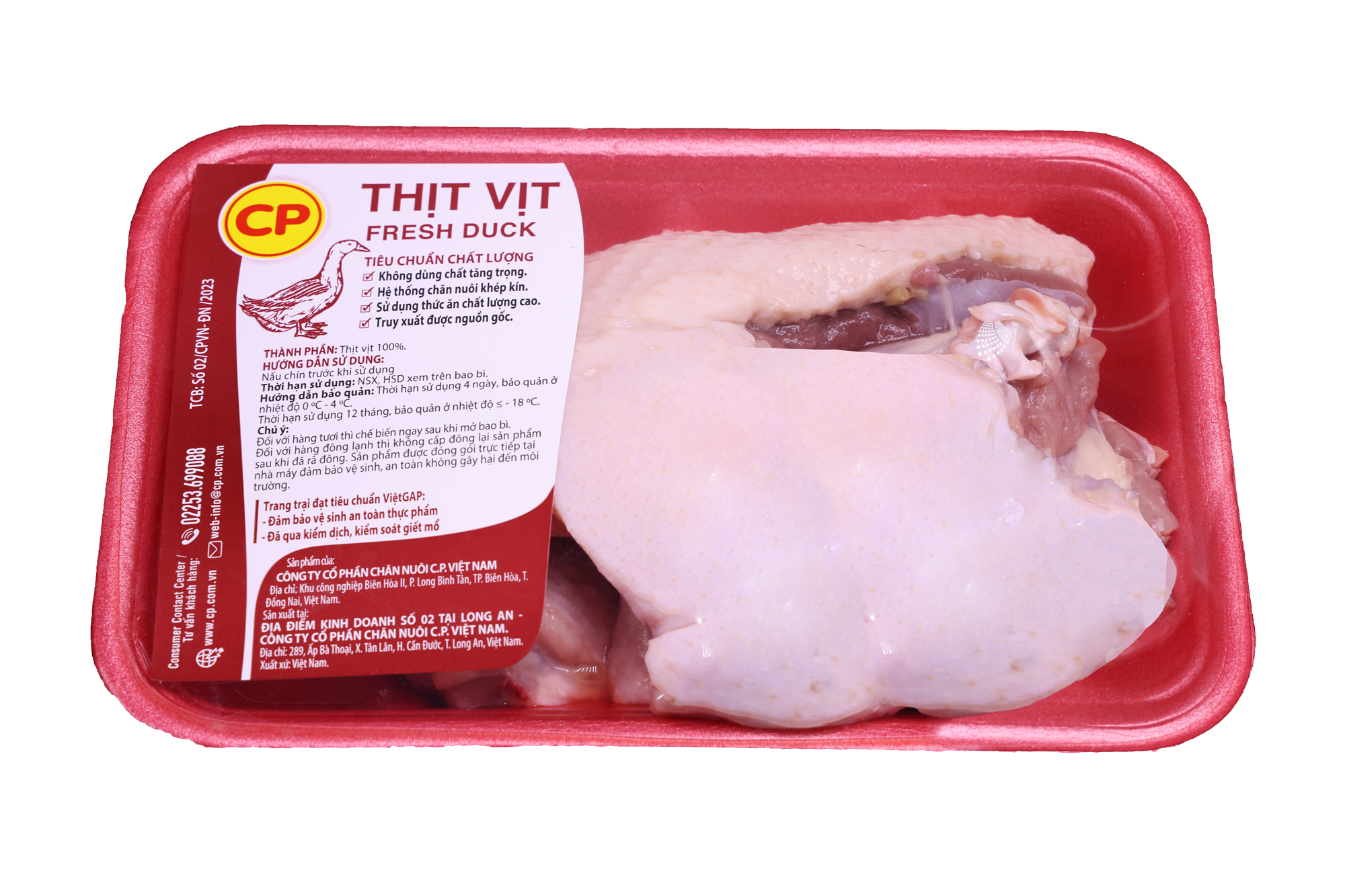 Vịt ức góc tư CP